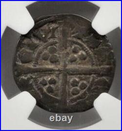 1307-27 Edward II Penny, Canterbury Mint, NGC Certified, S-1466