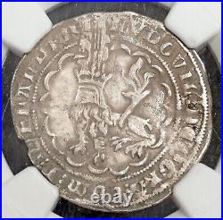 1384, Flanders, Louis of Male. Silver Gros (1/2 Botdraeger) Coin. NGC Certified