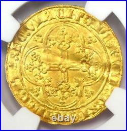 1404 Netherlands William VI Chaise D'OR 1Cd'or Coin Certified NGC AU Details