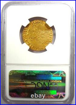 1534-59 Italy Modena Gold Scudo D'oro Coin Certified NGC AU Details Rare