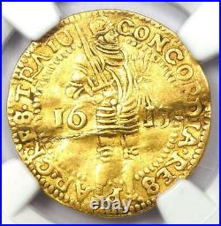 1613 Gold Netherlands Utrecht Gold Ducat Coin (1D) Certified NGC AU Details