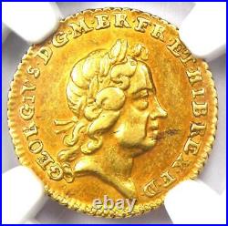 1718 Britain England George Gold Quarter Guinea 1/4G Coin Certified NGC AU53