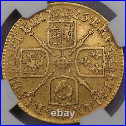 1726 Great Britain Guinea Gold Coin Certified NGC XF Details Very Rare SL430