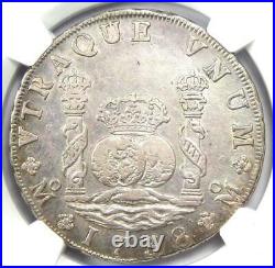 1738 Mexico Pillar Dollar 8 Reales Silver Coin (8R) Certified NGC AU Details