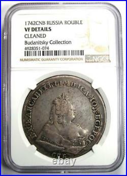 1742 Elizabeth Russia Rouble 1R Certified NGC VF Details Rare Coin