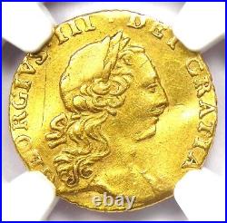 1762 Britain George III Gold Quarter Guinea 1/4G Coin Certified NGC XF Detail