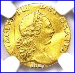 1762 Britain George III Gold Quarter Guinea 1/4G Coin Certified NGC XF Detail