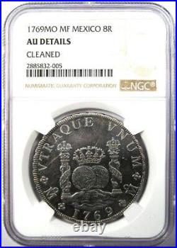 1769 Mexico Pillar Dollar 8 Reales Silver Coin (8R) Certified NGC AU Details