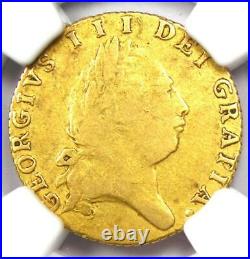 1791 Britain George III Gold Half Guinea 1/2G Certified NGC VF25 Rare Coin