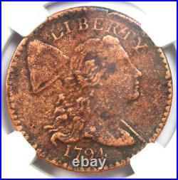 1794 Liberty Cap Large Cent 1C Coin S-57 Certified NGC XF Details (EF)