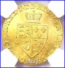 1798 Britain UK George III Gold Half Guinea Coin 1/2G. Certified NGC MS63 BU UNC