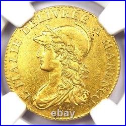 1800-1801 Italy Gold Piedmont 20 Francs Coin (L'An 9) Certified NGC AU Details