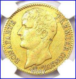 1802 France Napoleon Gold 40 Francs Coin G40F AN XI-A Certified NGC XF40 (EF)