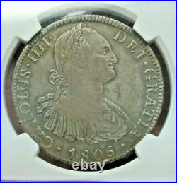 1805-MO TH Mexico Charles III 8 Reales Coin (8R) Certified NGC XF Details