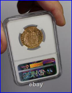 1814 Gold Napoleon 40 Lire Coin italy 40L 40 Lire Certified NGC AU50 Rare Coin