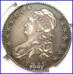 1819 Capped Bust Half Dollar 50C Certified NGC AU Details Rare Date Coin