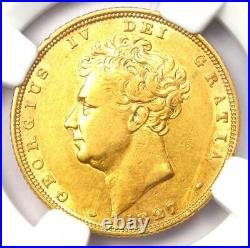 1827 Britain George IV Gold Sovereign Coin 1S Certified NGC VF30 Rare