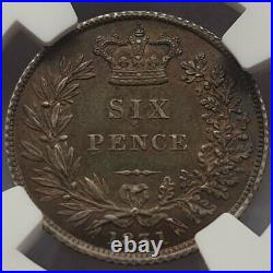 1831 King William lV Sixpence Coin. Certified by NGC to MS 64