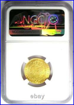 1833 Gold Spain Ferdinand VII 2 Escudos Gold Coin 2E Certified NGC AU58 Rare