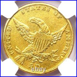 1834 Classic Gold Half Eagle $5 Coin Certified NGC XF Detail (EF) Rare Coin