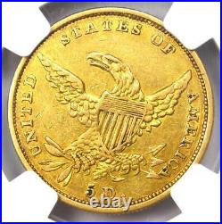 1834 Classic Gold Half Eagle $5 Coin Certified NGC XF40 (EF40) Rare Coin