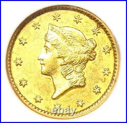 1850 Liberty Gold Dollar G$1 Coin Certified NGC AU58 Rare Gold Coin