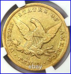 1850-O Liberty Gold Eagle $10 Coin Certified NGC VF35 Rare New Orleans Date