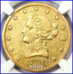 1850-O Liberty Gold Eagle $10 Coin Certified NGC VF35 Rare New Orleans Date