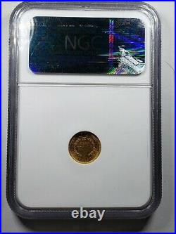 1852 Liberty Gold Dollar G$1 Certified NGC AU58 Rare Gold Coin
