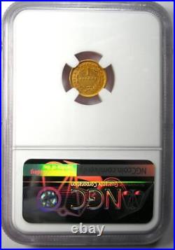 1852-O Liberty Gold Dollar G$1 Certified NGC AU Detail Rare New Orleans Coin