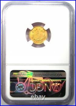 1855 Type 2 Indian Gold Dollar (G$1 Coin) Certified NGC AU55 Rare Type Coin