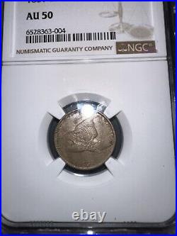 1857 Flying Eagle Cent Cent Penny AU 50 NGC Certified