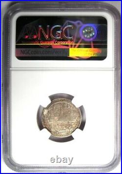 1860 Thailand Rama IV 1/4 Baht Coin 1/4B Certified NGC MS62 (BU UNC) Rare