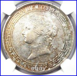 1866 China Hong Kong Victoria Dollar Coin $1 Certified NGC AU Details Rare