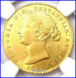 1870 Australia Victoria Gold Sovereign Sydney Coin 1S Certified NGC AU58