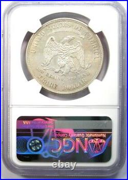 1874-S Trade Silver Dollar T$1 Coin Certified NGC Uncirculated Detail (UNC MS)