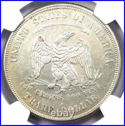 1874-S Trade Silver Dollar T$1 Coin Certified NGC Uncirculated Detail (UNC MS)