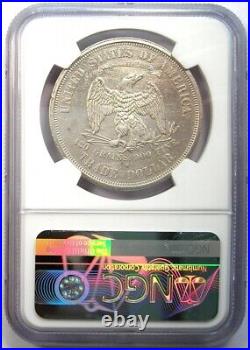 1876-S Trade Silver Dollar T$1 Coin Certified NGC Uncirculated Detail (UNC MS)