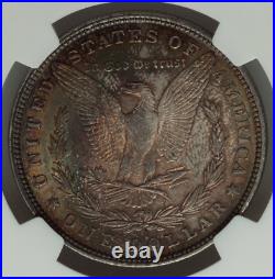 1880 $1 Morgan Silver Dollar Certified by NGC graded MS62 with Dark Colored Tones
