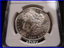 1881-S MS65 Morgan Silver Dollar NGC Certified Gem Blast White