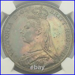 1888 Queen Victoria Crown Coin. Certified by NGC to AU 58