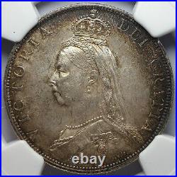 1888 Queen Victoria Florin / Two Shilling. Certified by NGC to MS 63