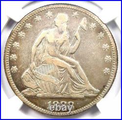 1888 Seated Liberty Half Dollar 50C Coin Certified NGC XF Details (EF) Rare