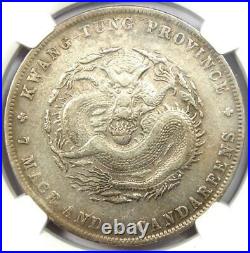 1890-1908 China Kwangtung Dragon Dollar Coin $1 LM-133 Certified NGC AU Detail