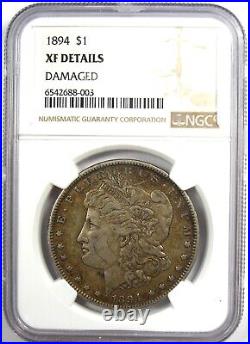 1894-P Morgan Silver Dollar $1 Coin (1894) Certified NGC XF Detail Rare Date