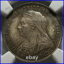 1894 Queen Victoria Sixpence. Certified by NGC to MS 64