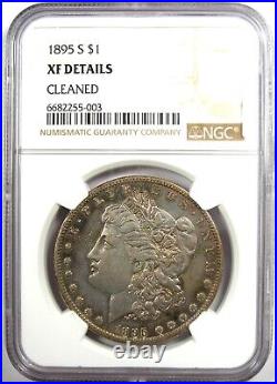 1895-S Morgan Silver Dollar $1 Coin Certified NGC XF Detail (EF) Rare Coin