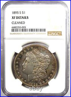 1895-S Morgan Silver Dollar $1 Coin Certified NGC XF Detail (EF) Rare Coin