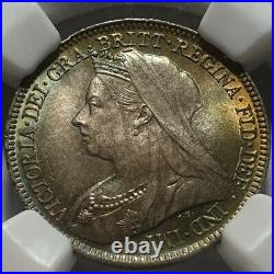 1898 Queen Victoria Sixpence. Certified by NGC to MS 65