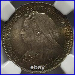 1898 Queen Victoria Sixpence. Certified by NGC to MS 65